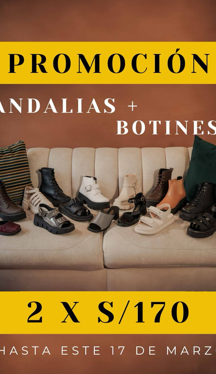 PROMOCIÓN DE BOTÍN + SANDALIA = 170