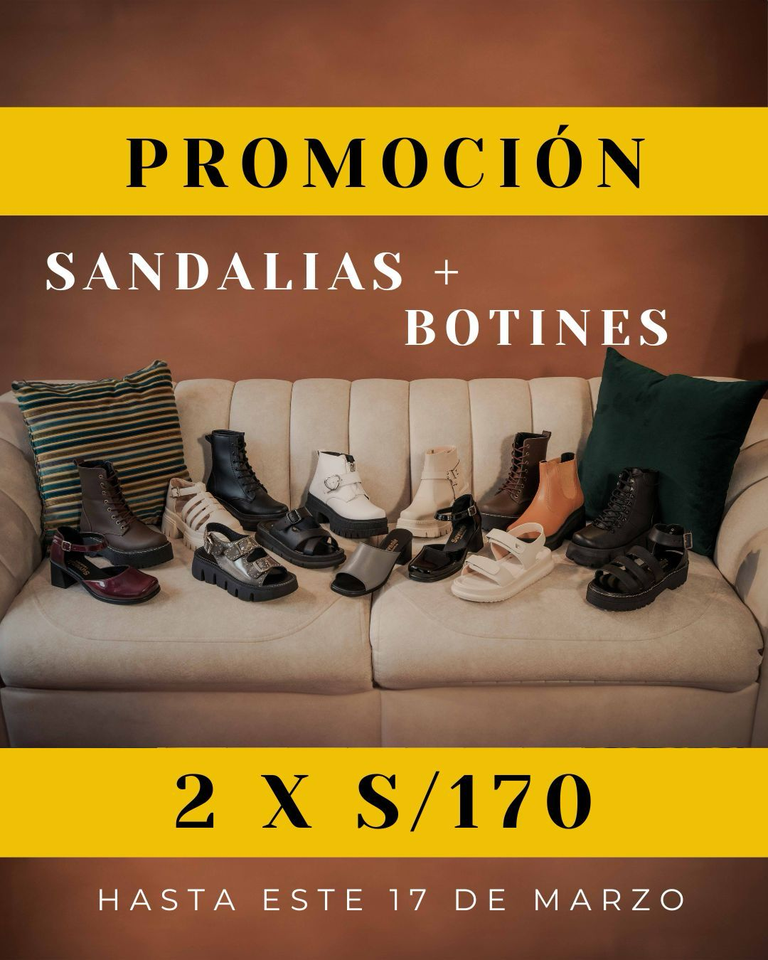 PROMOCIÓN DE BOTÍN + SANDALIA = 170