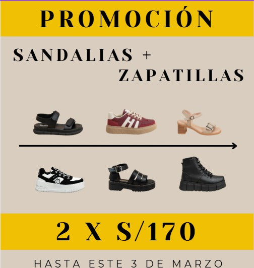 ZAPATILLAS + SANDALIAS = 170 🌻