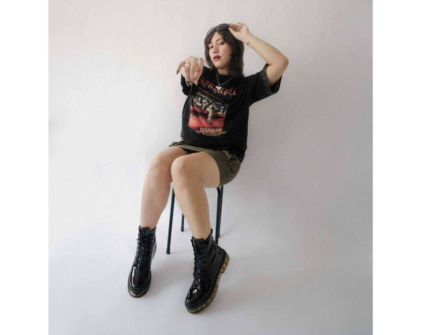 Combat Boots Sahara Charol Negro