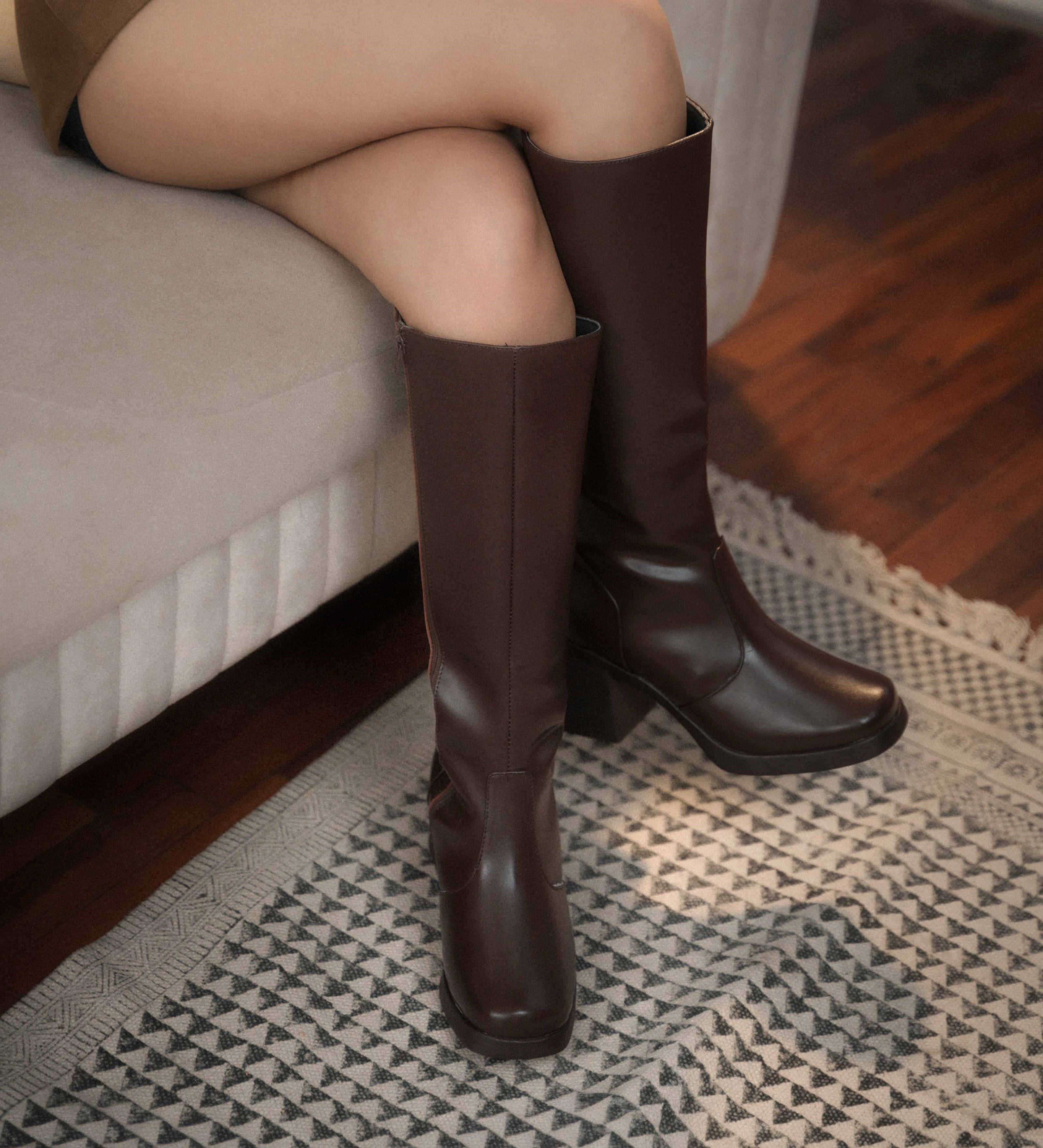 Ankle Large Marrón