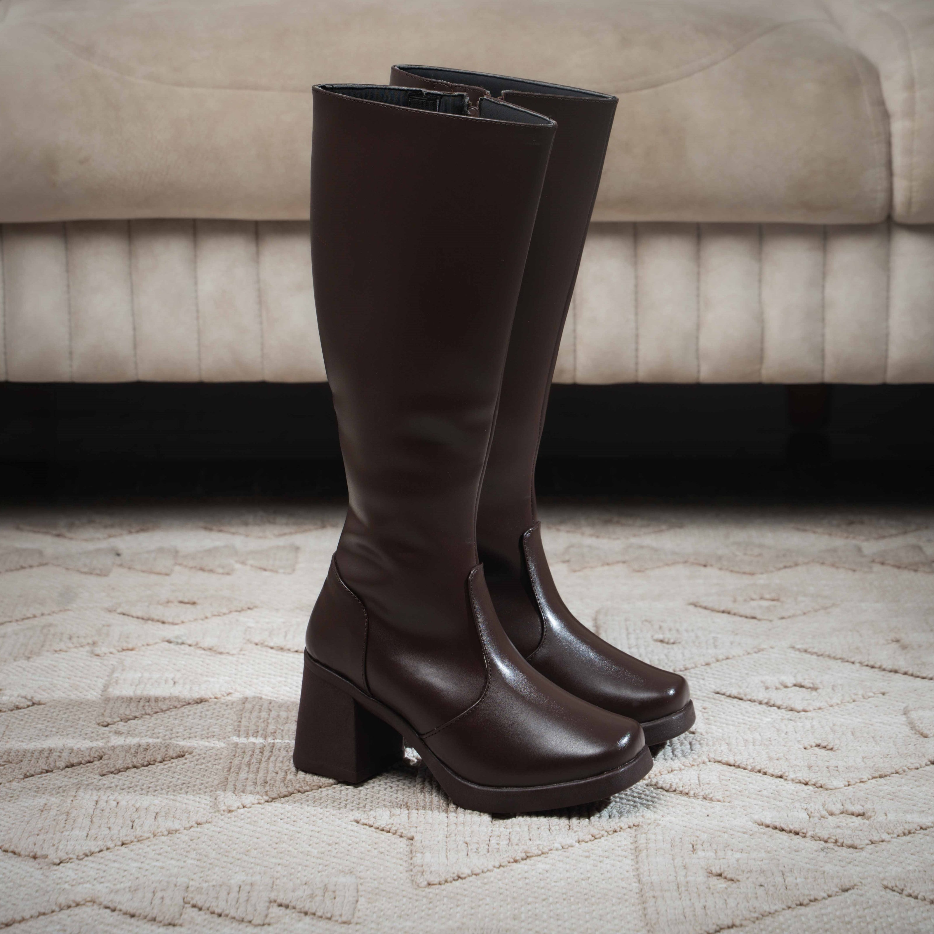 Ankle Large Marrón