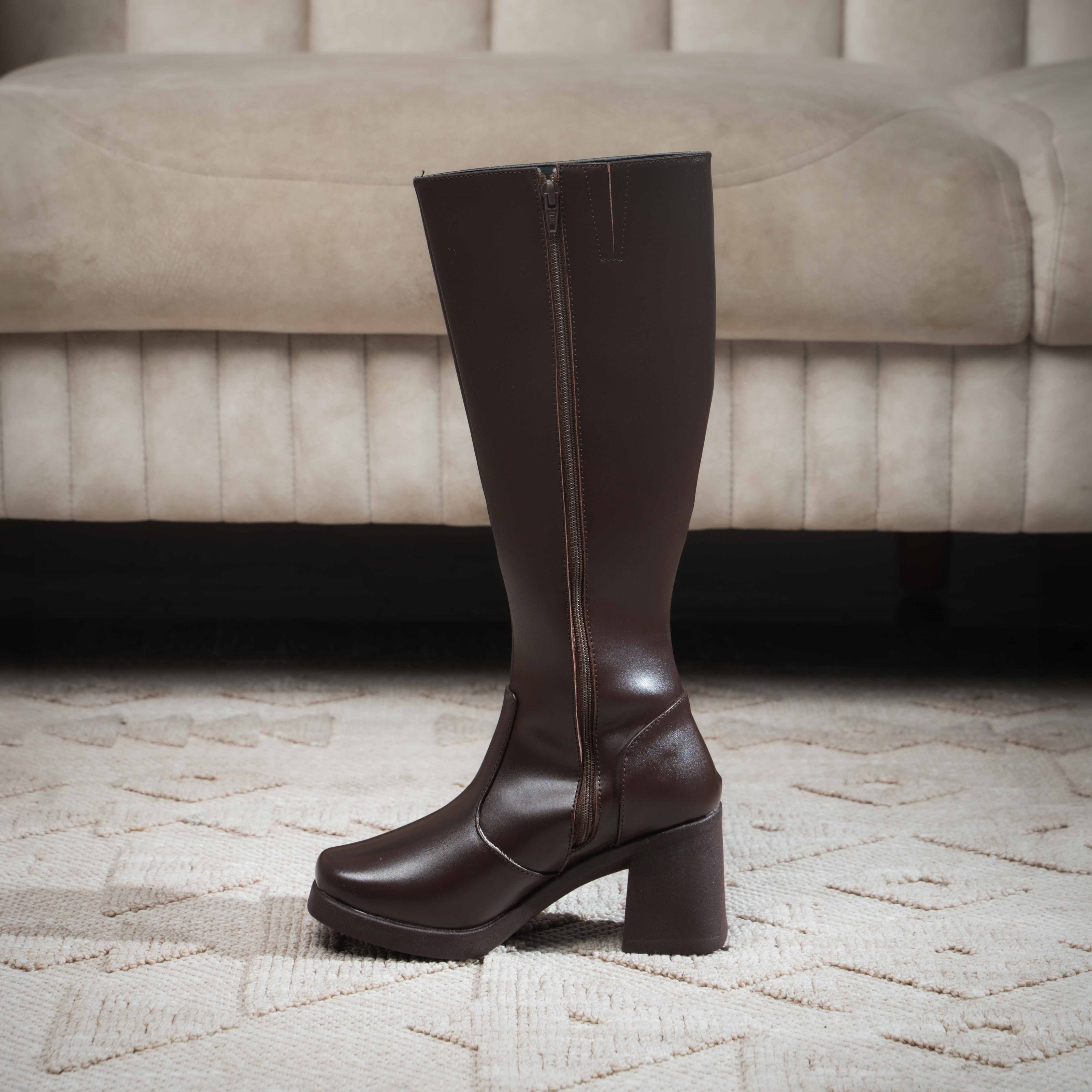 Ankle Large Marrón