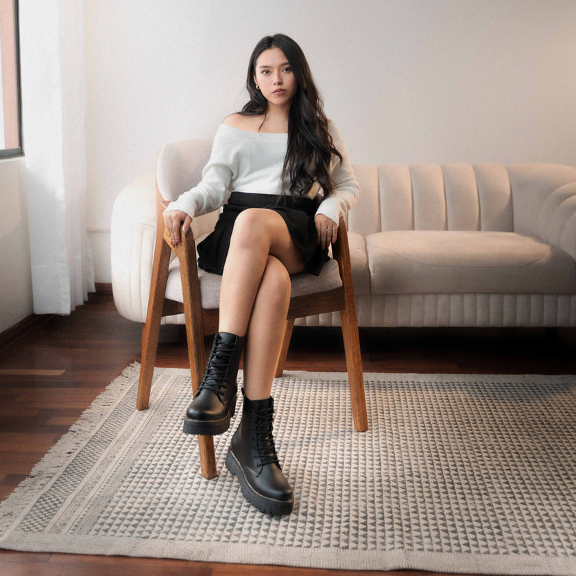 Combat Boots Negro
