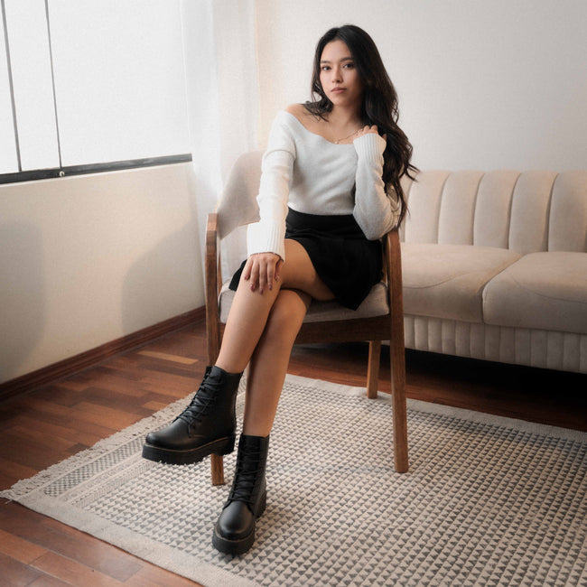 Combat Boots Negro