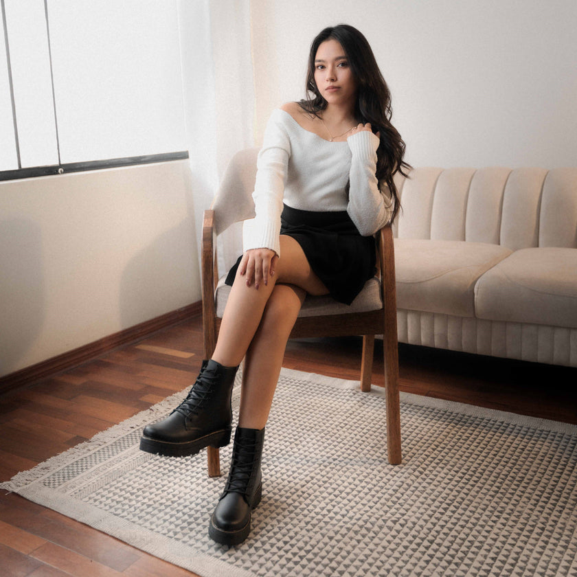 Combat Boots Negro