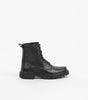 Combat Metal Black Puro Cuero Hilo Amarillo para Hombre