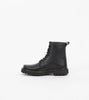 Combat Metal Black Puro Cuero Hilo Amarillo para Hombre