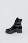 Combat Boots Charol Negro