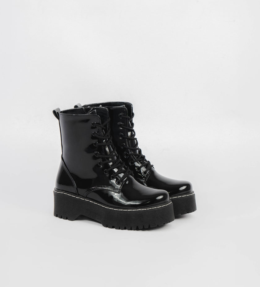 Jadon Boots Charol Negro