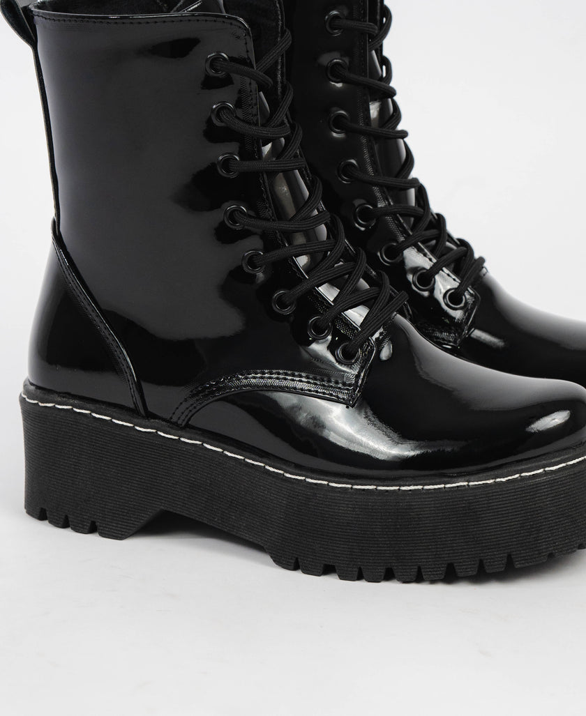 Jadon Boots Charol Negro