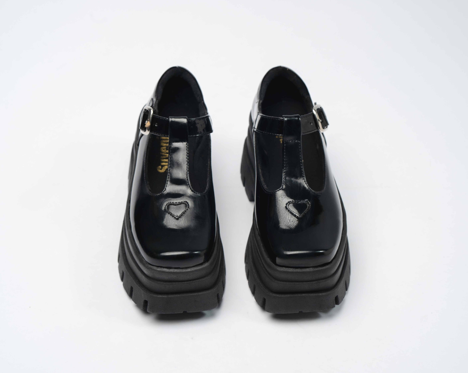 Casual School Charol Negro