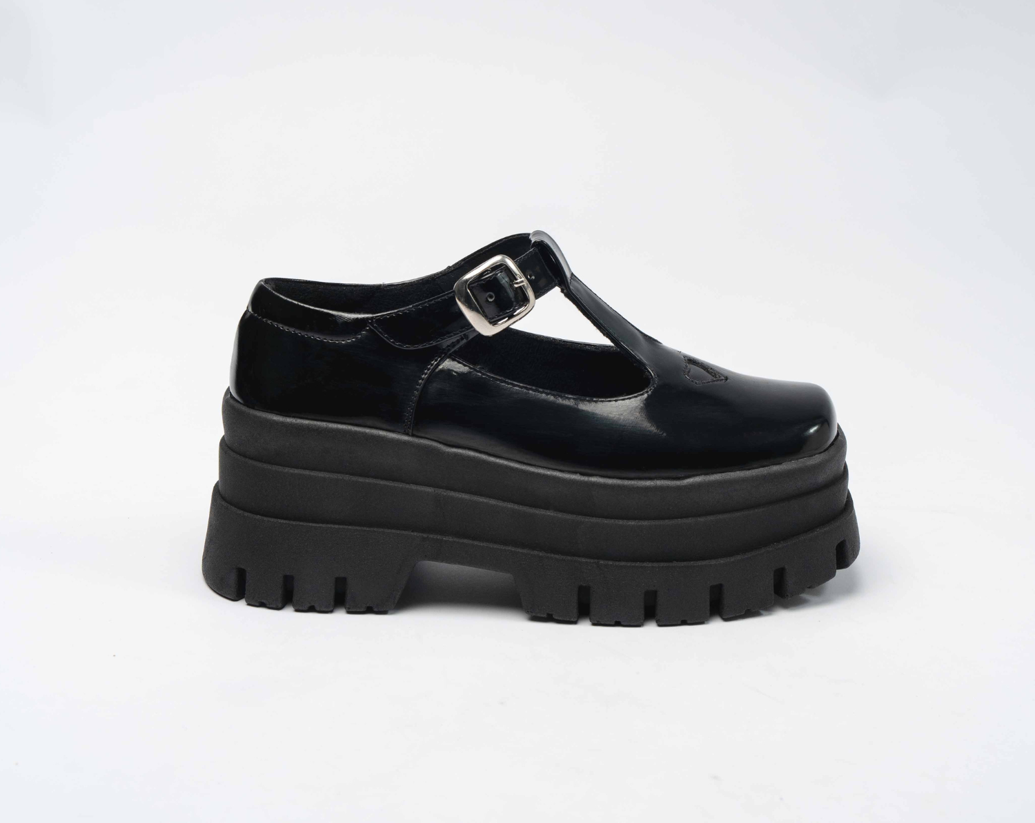 Casual School Charol Negro