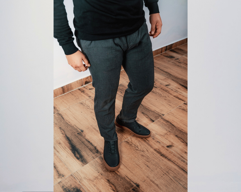 Silver Dark Puro Cuero para Hombre