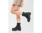 Jadon Boots Negro Hilo Amarillo