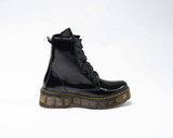 Combat Boots Sahara Charol Negro