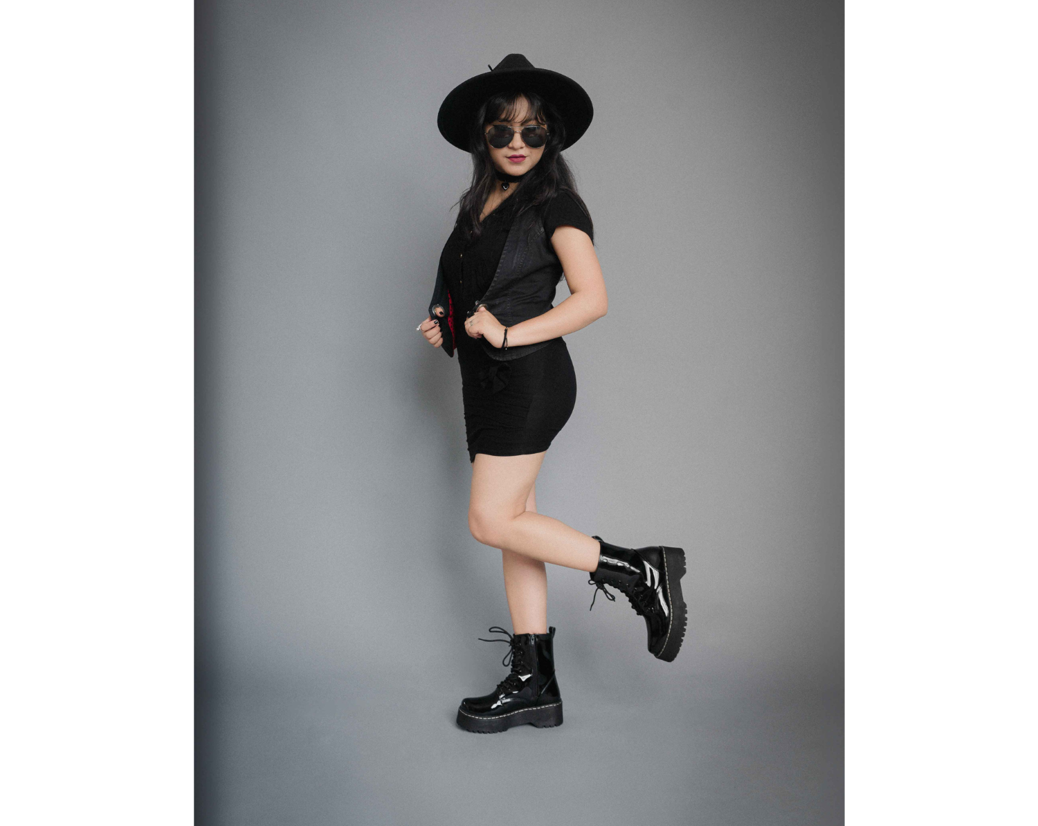 Jadon Boots Charol Negro