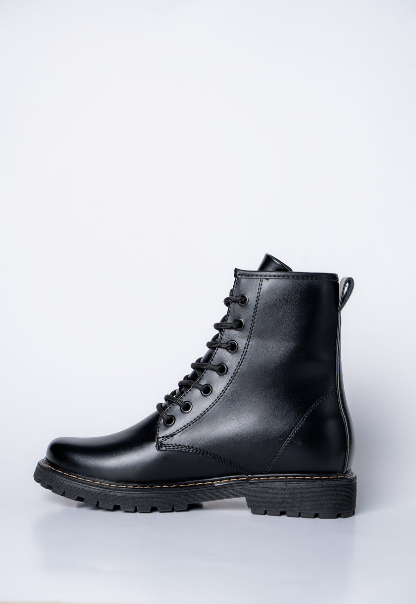 Low Combat Boots Negro All Black