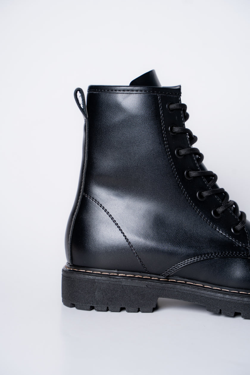 Low Combat Boots Negro All Black