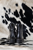 Combat Boots Puro Cuero Negro