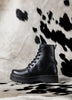 Combat Boots Puro Cuero Negro