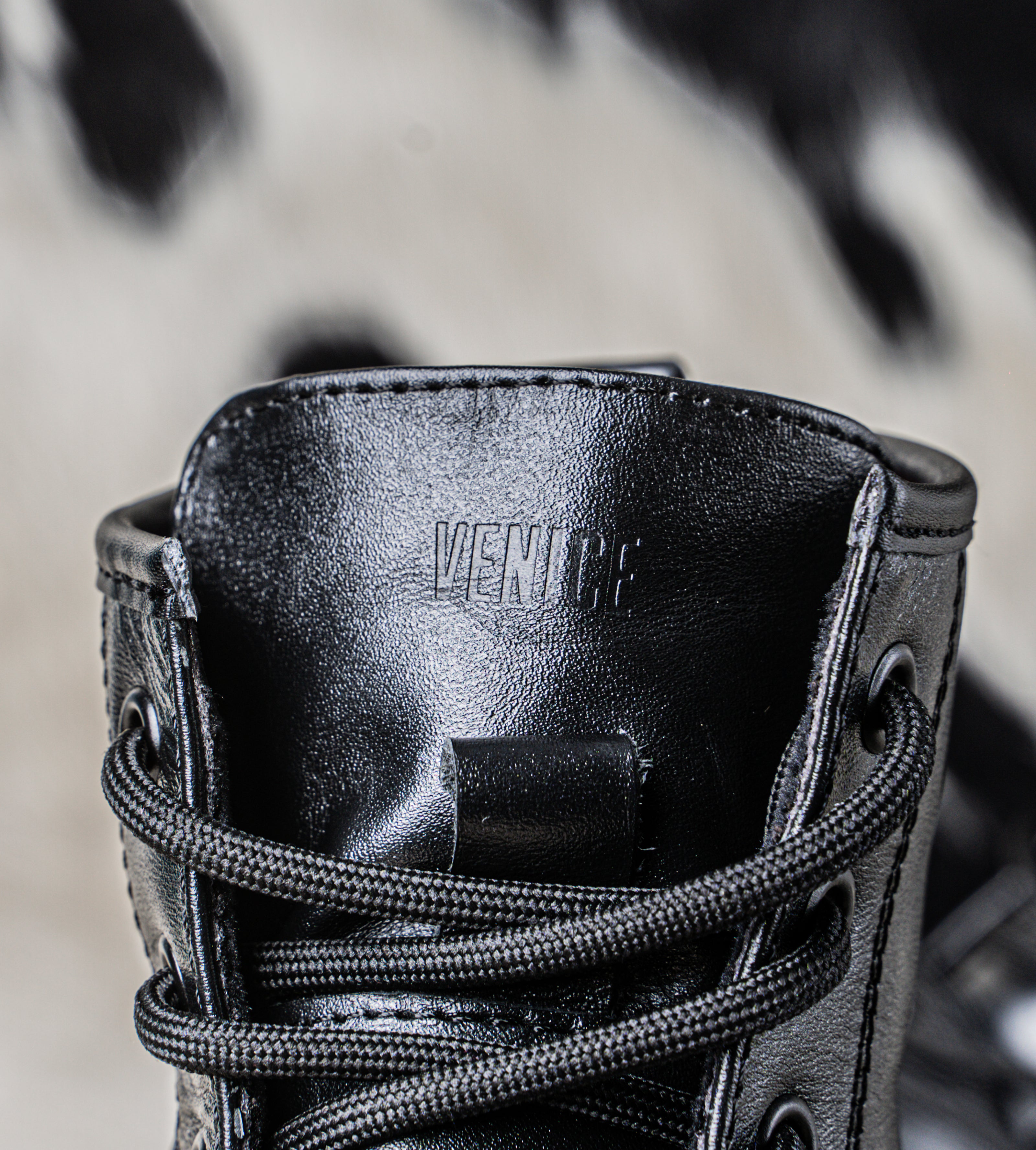 Combat Boots Puro Cuero Negro