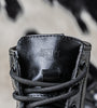 Combat Boots Puro Cuero Negro