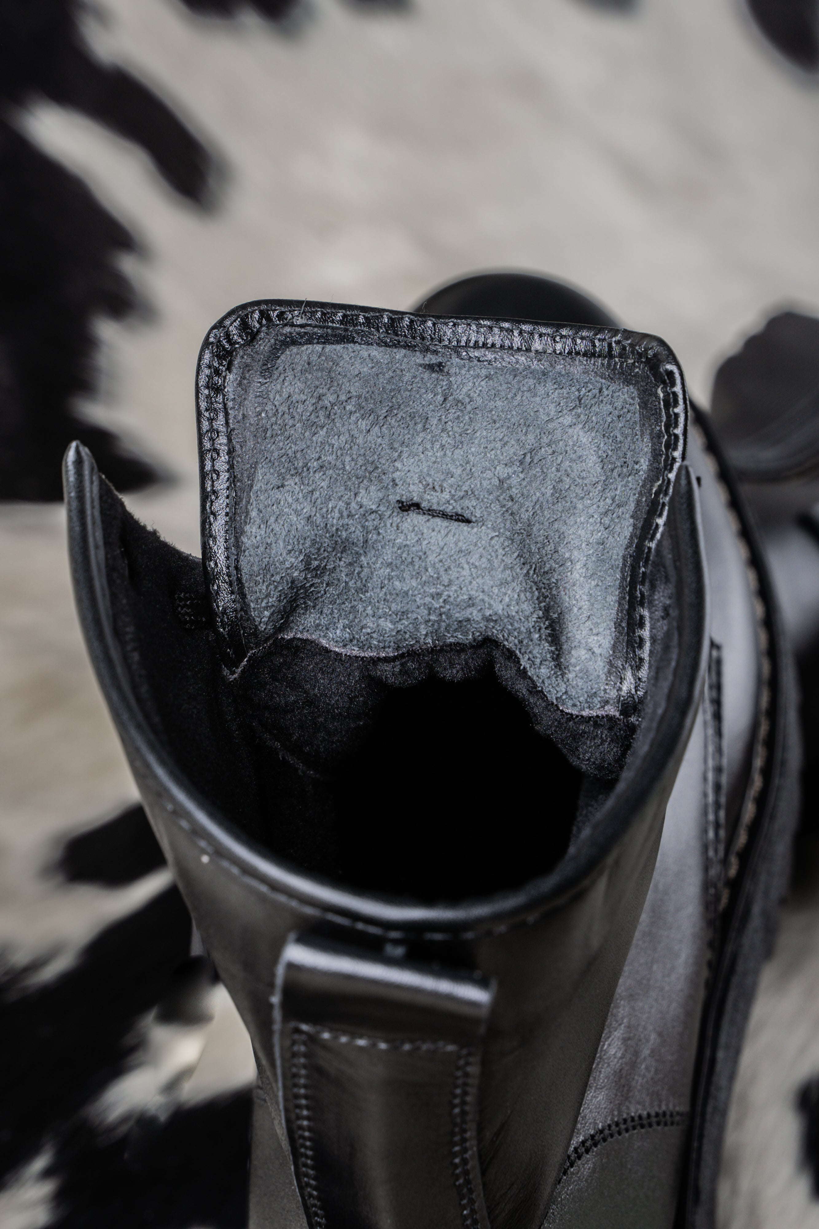 Combat Boots Puro Cuero Negro