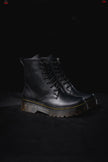 Combat Boots Puro Cuero Sahara Negro