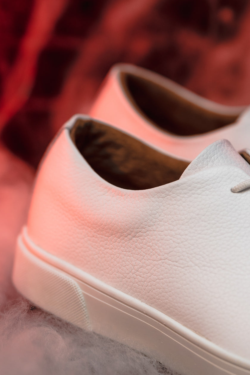 Silver All White Puro Cuero para Hombre