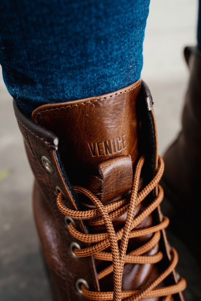 Combat Boots Puro Cuero Retro Camel Martens (Solo un 36)